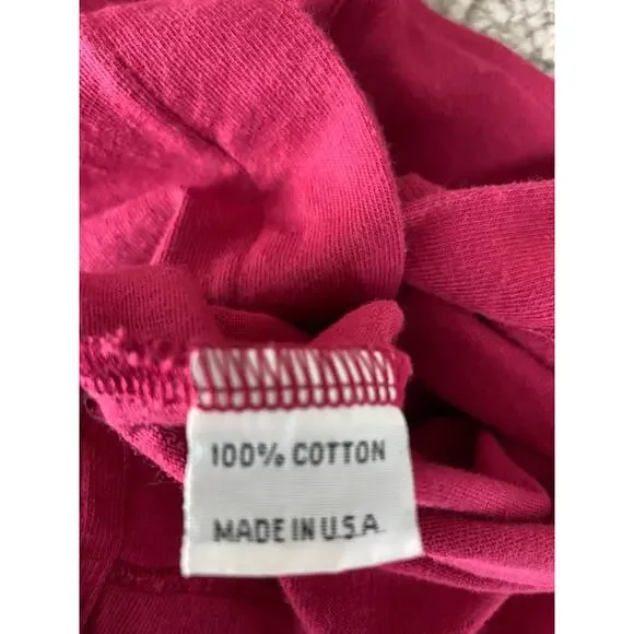 Pacificotton Size S Minimalist Cardigan Sweater Pink Long Sleeve Button - Picture 8 of 9